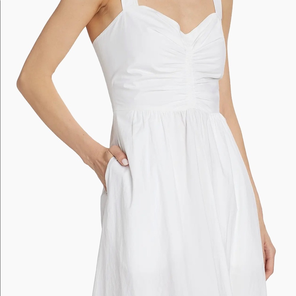 A.L.C Lilah Cotton Midi Dress - White - Picture 4 of 8